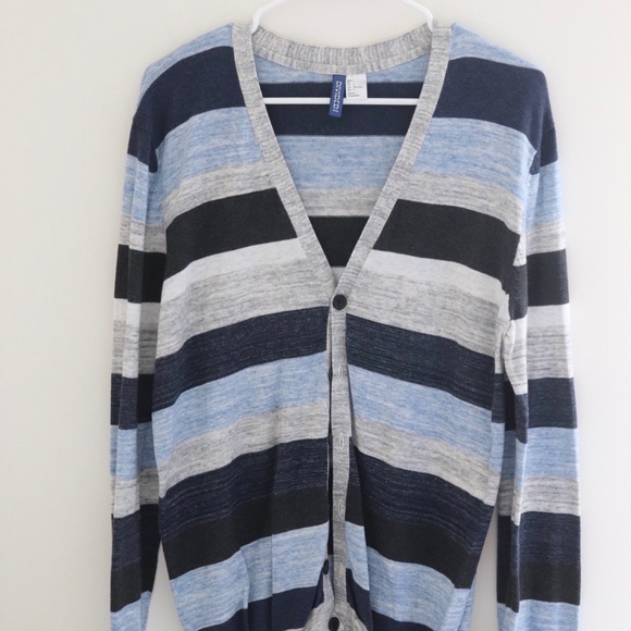striped cardigan mens
